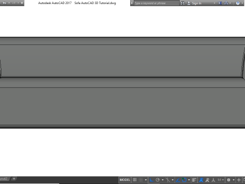 Autocad 3d sofa model with material 3Dモデル