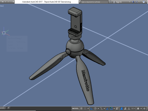 Autocad 3d mobile tripod 3D 模型