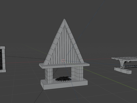Fireplace viking Modelo 3D