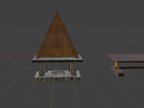 Fireplace viking Modelo 3D