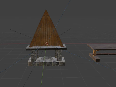 Fireplace viking 3D Model