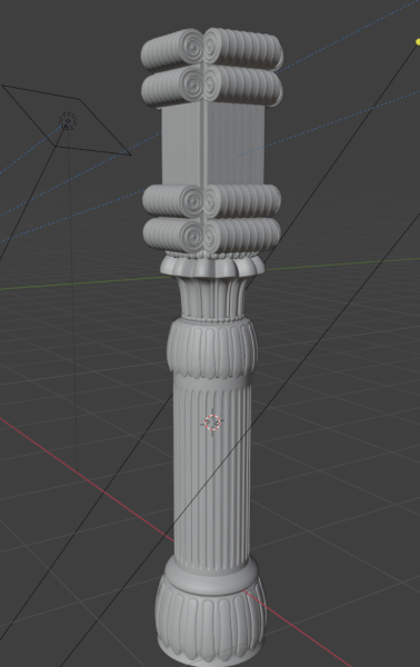 Achaemenid columns 3D Модель .c4d .max .obj .3ds .fbx .stl .blend 