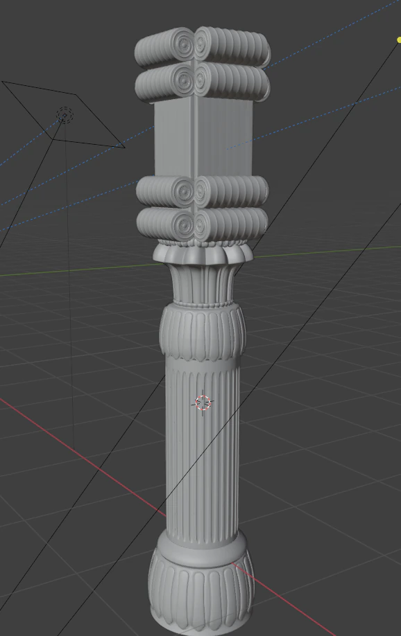 Achaemenid columns 3D Model .c4d .max .obj .3ds .fbx .stl .blend 