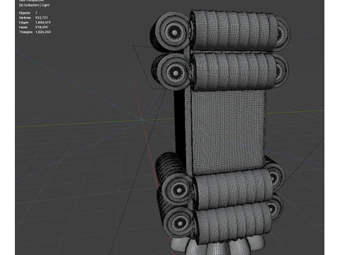 Achaemenid columns 3D Model