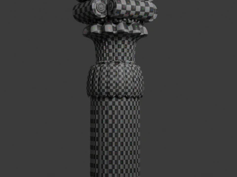 Achaemenid columns 3D Model
