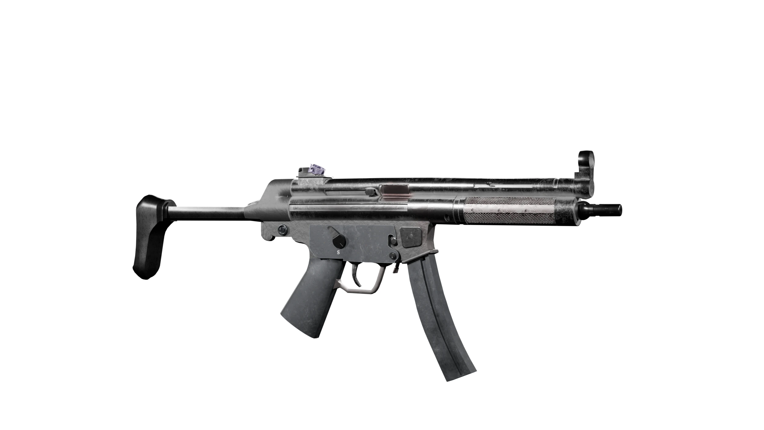 Mp5 3D Model .c4d .max .obj .3ds .fbx .stl .blend 