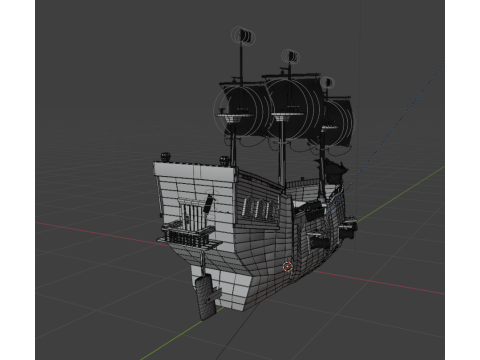Stylized Pirates ship 3D 模型