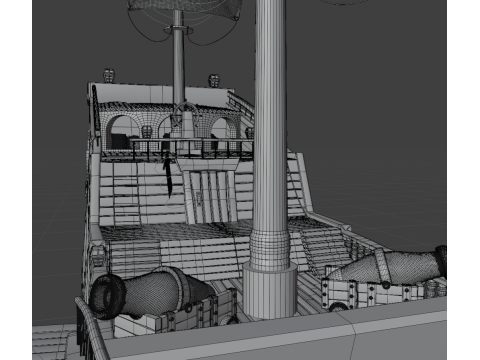 Stylized Pirates ship 3D 模型