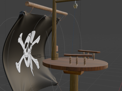 Stylized Pirates ship 3D 模型