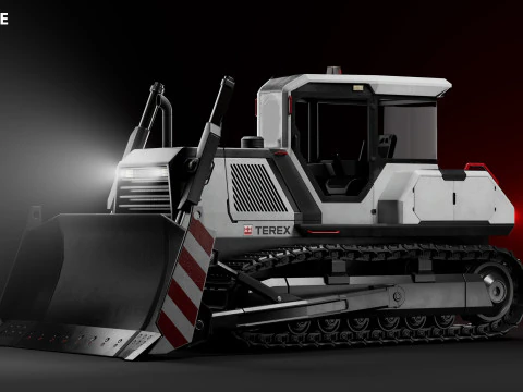 Bulldozer Terex 3D Model