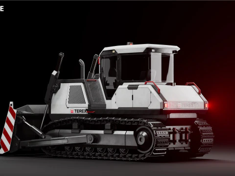 Bulldozer Terex 3D Model