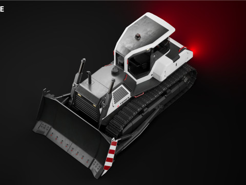 Bulldozer Terex Modello 3D