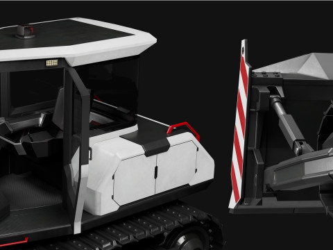 Bulldozer Terex Modello 3D