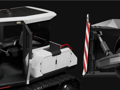 Bulldozer Terex 3D Model