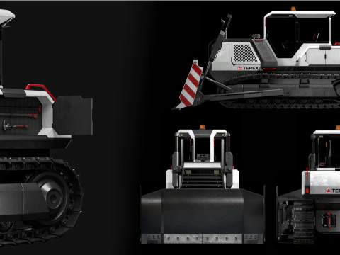 Bulldozer Terex 3D Model