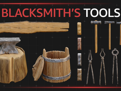 Blacksmiths tool 3D मॉडल