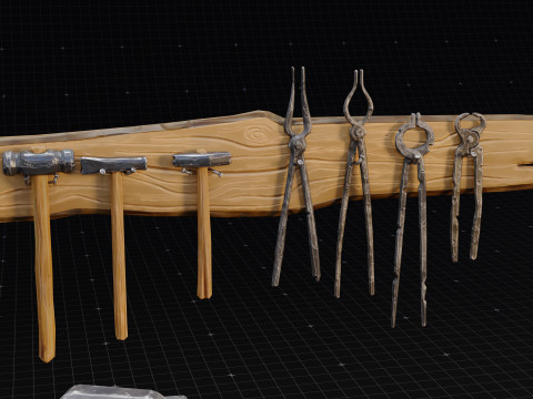 Blacksmiths tool 3D Model