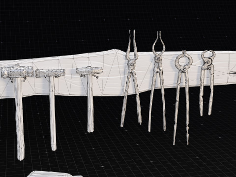 Blacksmiths tool 3D Model