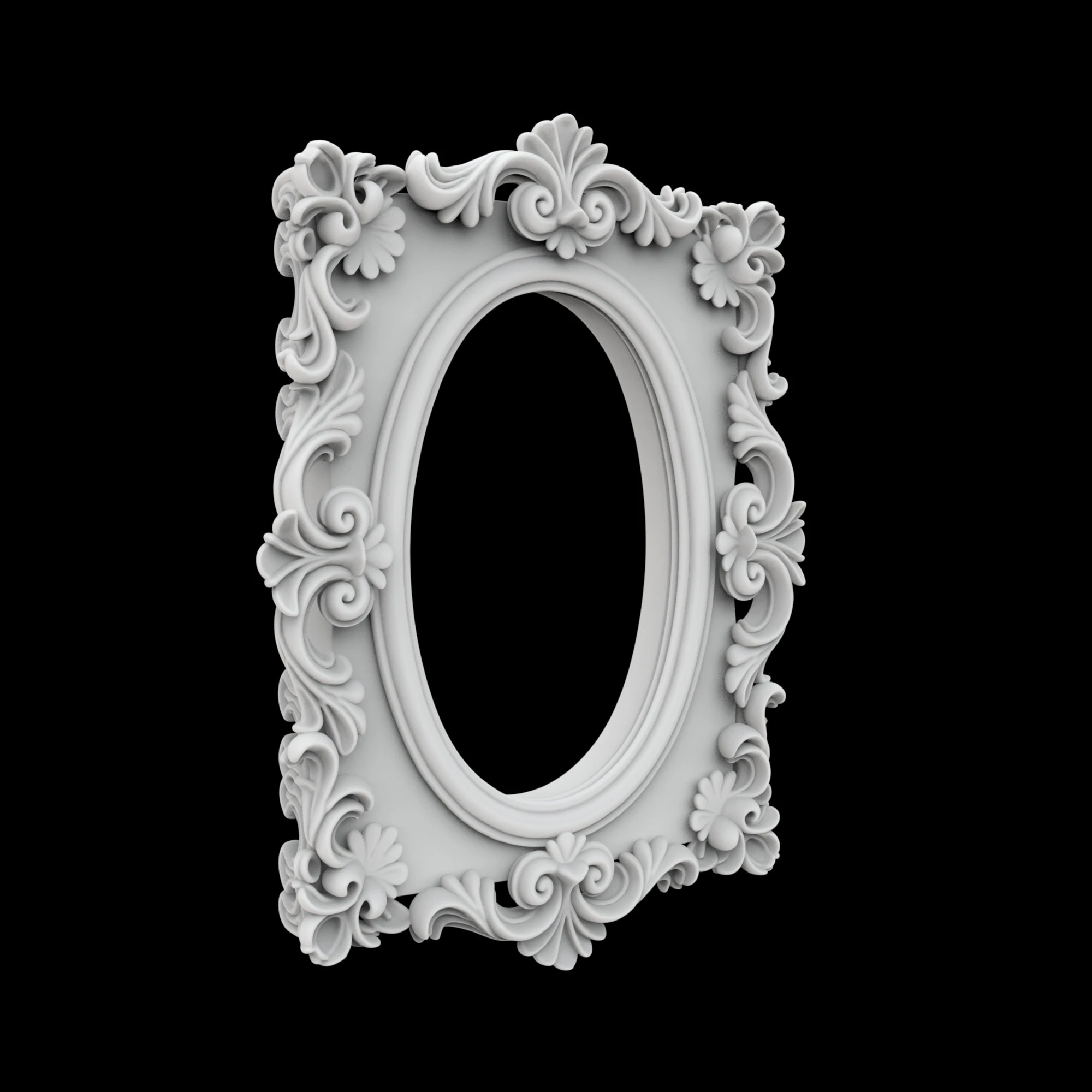 Baroque Carved Picture 3D Print Model 3D Print Model .c4d .max .obj .3ds .fbx .stl .blend 