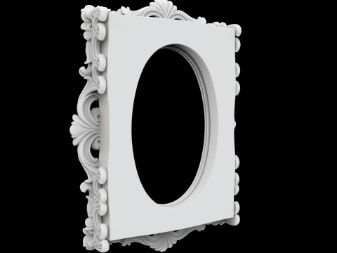 Baroque Carved Picture 3D Print Model 3D 打印模型