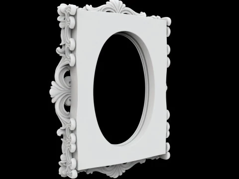 Baroque Carved Picture 3D Print Model 3D Print Model