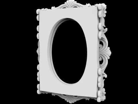 Baroque Carved Picture 3D Print Model 3D Print Model