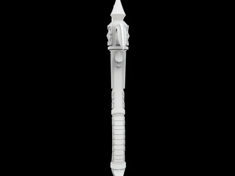 Fantasy Battle Axe 3D Print Model 3D Print Model