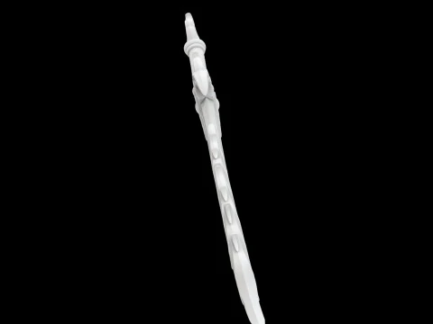 Flame Blade Fantasy Sword 3D Printable Model 3D Print Model