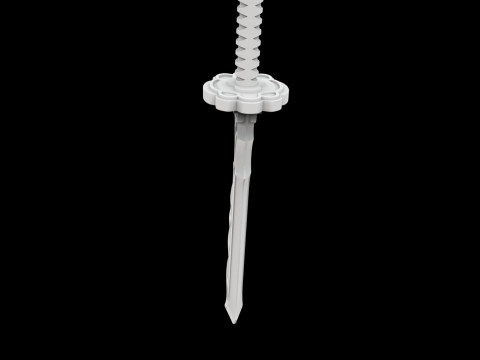 Demon Slayer Sword 3D Print Model 3D 프린트 모델