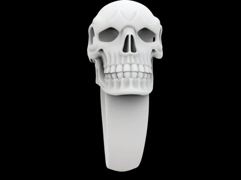 Double Skull Ring 3D Print Model 3D Print Model
