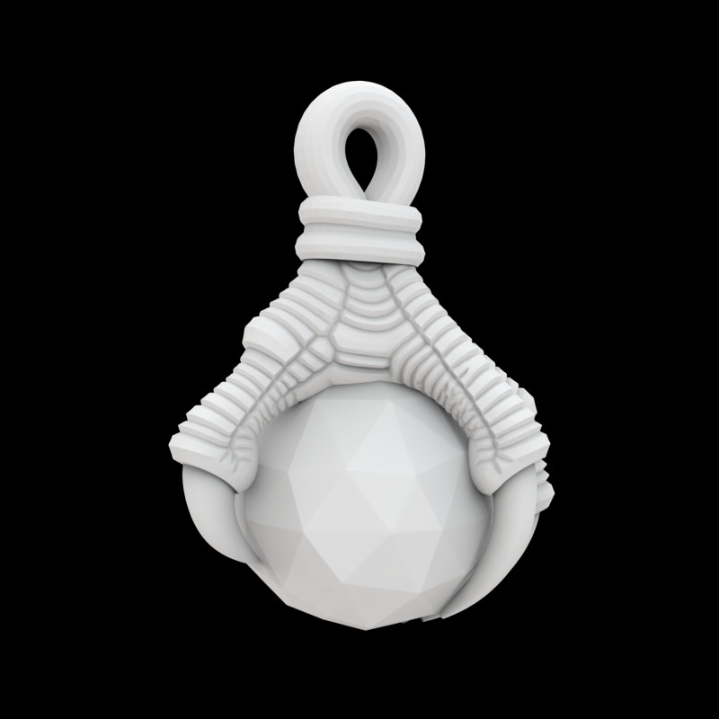 Dragon Claw Holding Orb Pendant 3D Print Model Modelo de impresión 3D .c4d .max .obj .3ds .fbx .stl .blend 