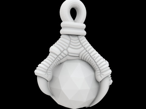 Dragon Claw Holding Orb Pendant 3D Print Model 3D Druckmodell