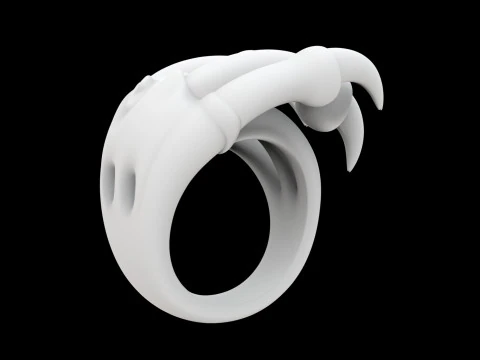 Dragon Claw Ring 3D Print Model 3D Print Model
