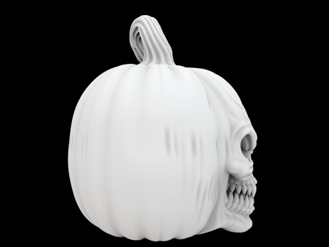 Haunted Pumpkin Skull Horror Sculpture 3D 프린트 모델