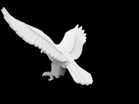 Hawk Eagle 3D Print Model Model Cetak 3D