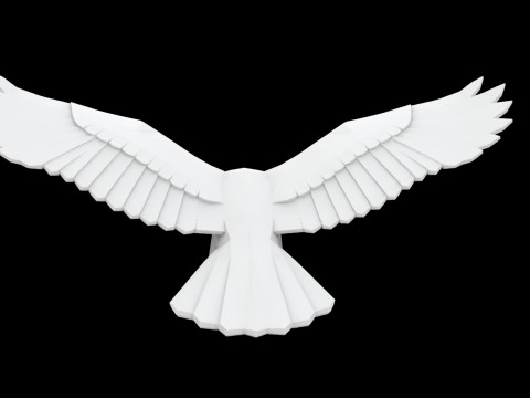 Hawk Eagle 3D Print Model Model Cetak 3D