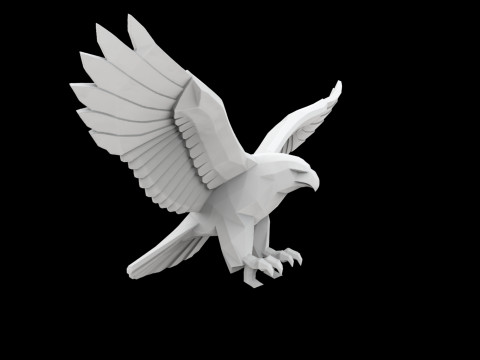 Hawk Eagle 3D Print Model Model Cetak 3D