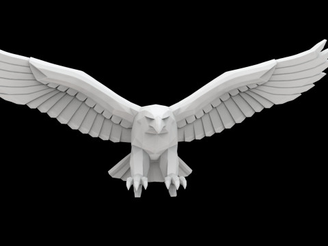 Hawk Eagle 3D Print Model Model Cetak 3D