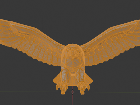 Hawk Eagle 3D Print Model Model Cetak 3D