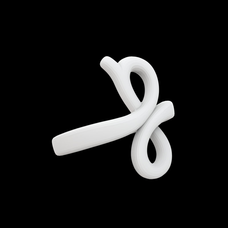 Infinity Loop Ring 3D Print Model .c4d .max .obj .3ds .fbx .stl .blend 