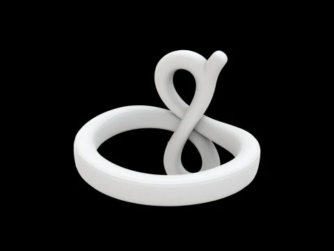 인피니티 루프 링 3D 프린트 모델