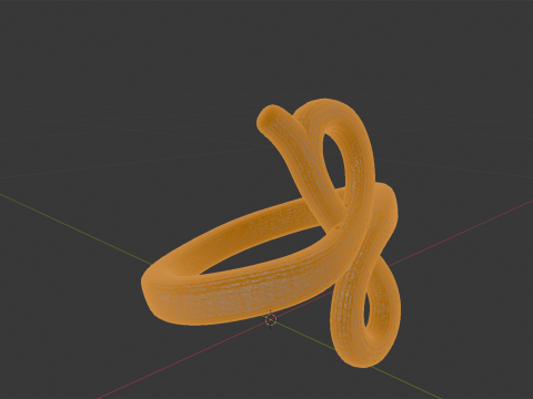 Infinity Loop Ring 3D Print Model