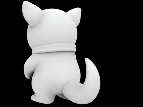 CScarfed Puppy Companion 3D Print Model