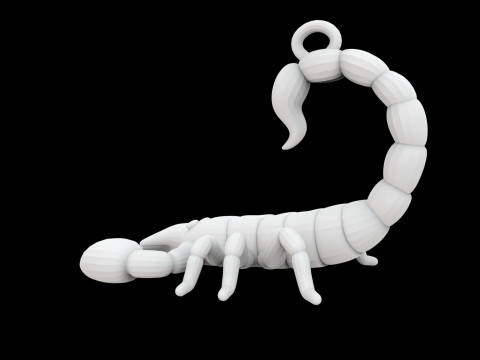 Scorpion Keychain 3D Baskı Modeli