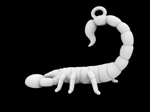 Scorpion Keychain 3D Print Model