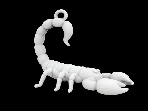 Scorpion Keychain 3D Baskı Modeli