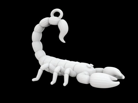 Scorpion Keychain 3D Print Model