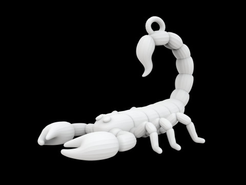 Scorpion Keychain 3D Baskı Modeli
