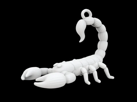 Scorpion Keychain 3D Print Model