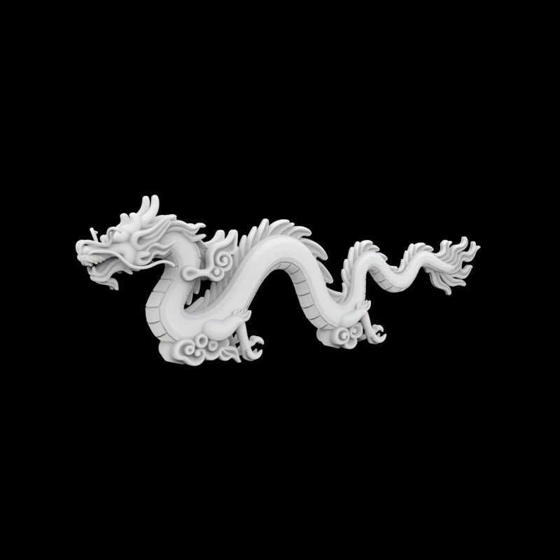 Serpent Sky Dragon 3D Принт Модель .c4d .max .obj .3ds .fbx .stl .blend